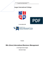 BSC (Hons) International Business Management Course Handbook-MCB