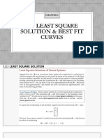 Chapter 1.3 Least Square Solution & Best Fit Curves (Student)