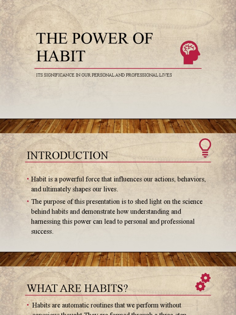 The Power of Habit | PDF | Habits | Behavior Modification