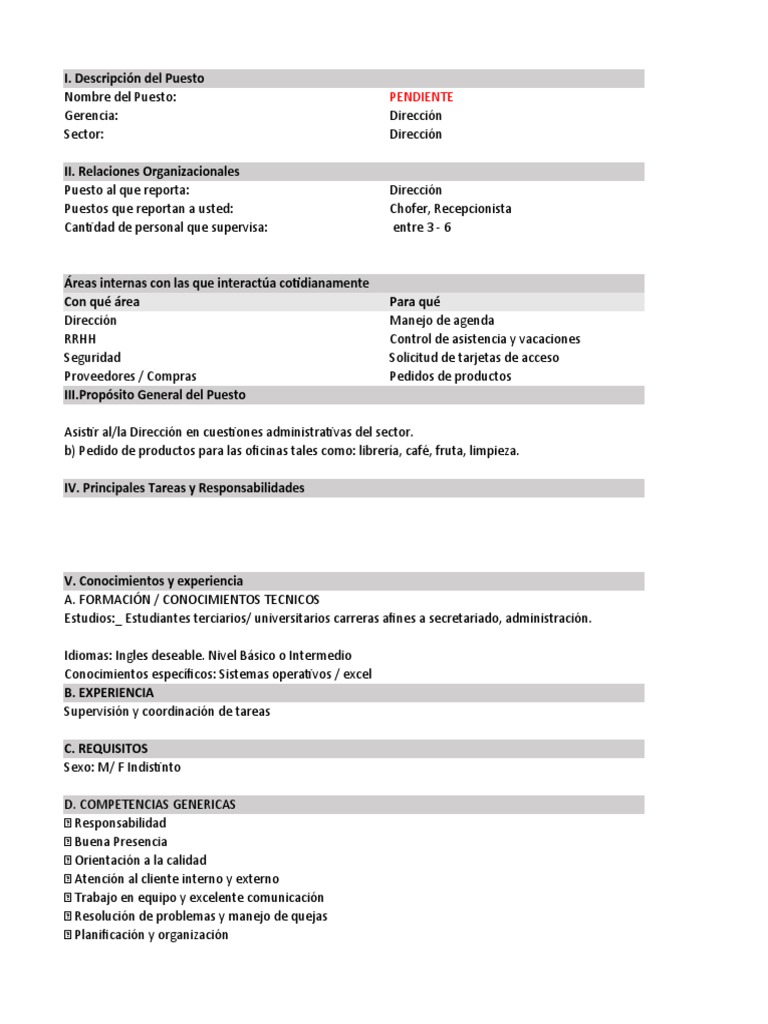 Job Description Marines PDF