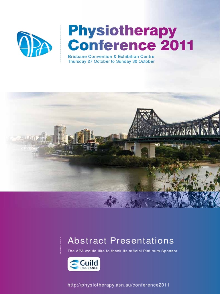 Abstract Presentations Australian Physiotherapy Association (PDFDrive