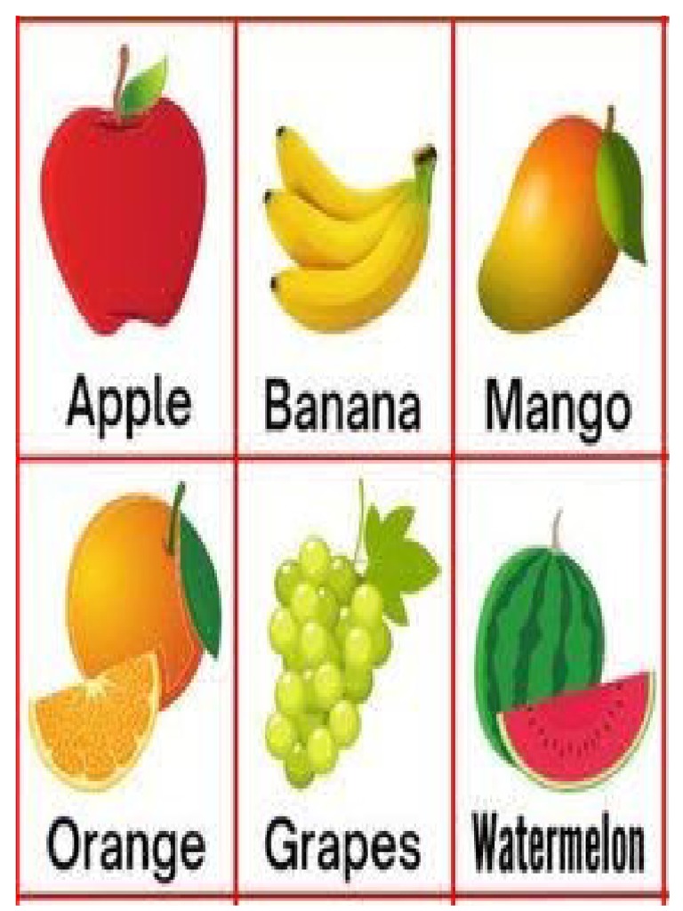 Fruits and Vegetables PDF