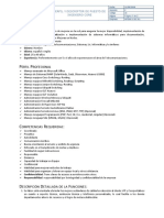 Perfil y Descriptor de Puesto de Ingeniero Core