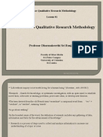 Qualitative Research Methodes