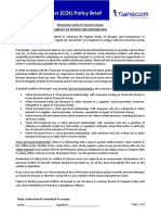 Policy Brief & Declaration of COI (English)