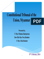 Myanmar Constitutional Tribunal (Powerpoint)