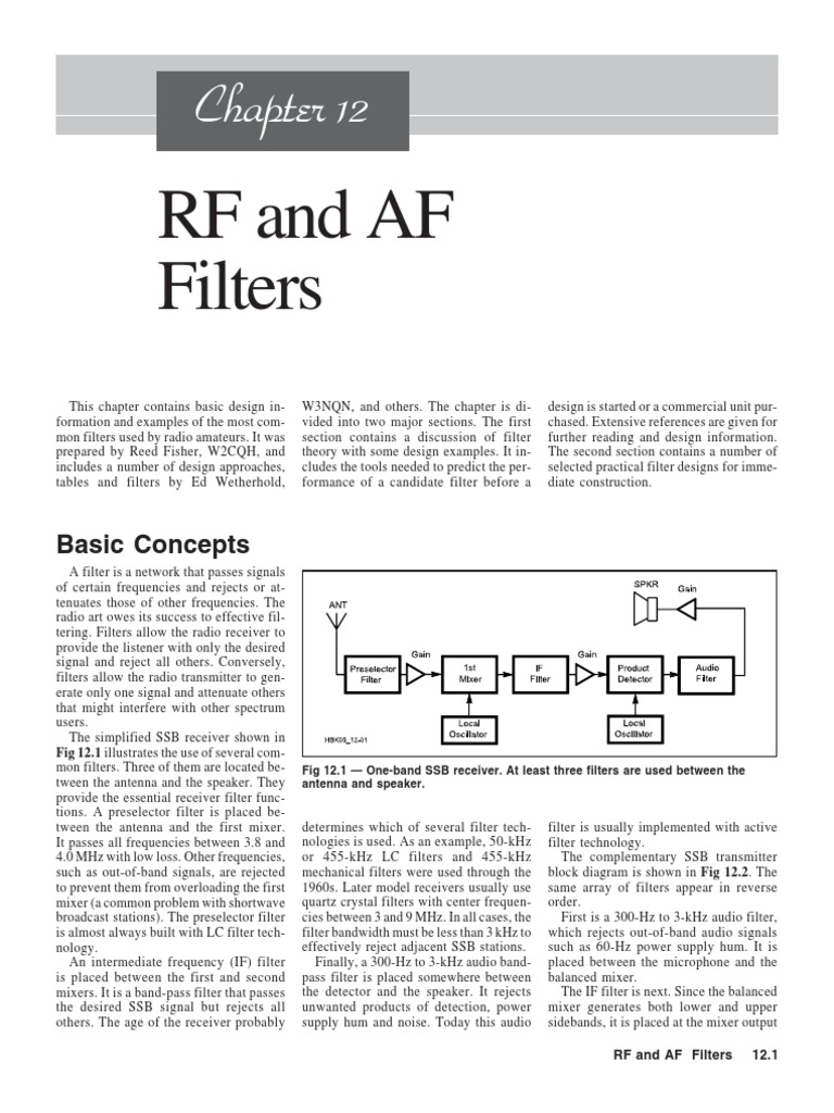 12 | PDF | Electronic Filter | Low Pass Filter