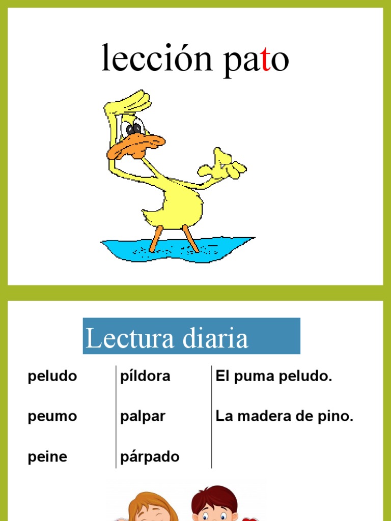 LECCION PATO ppt1 MATTE PDF