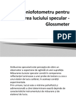 Goniofotometru Pentru Calibrarea Luciului Specular - Glossmeter