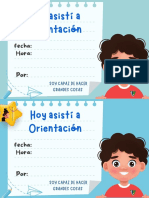 Hoy asistí a Orientación