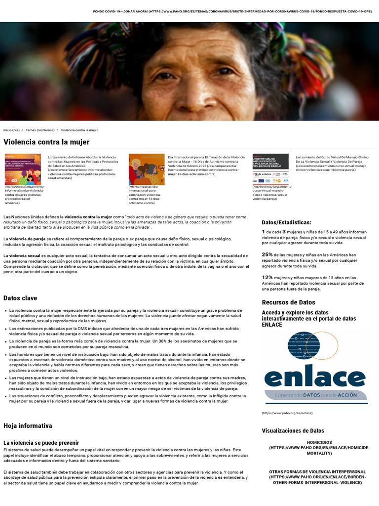 Prevención de Violencia contra la Mujer | PDF | La violencia contra las ...