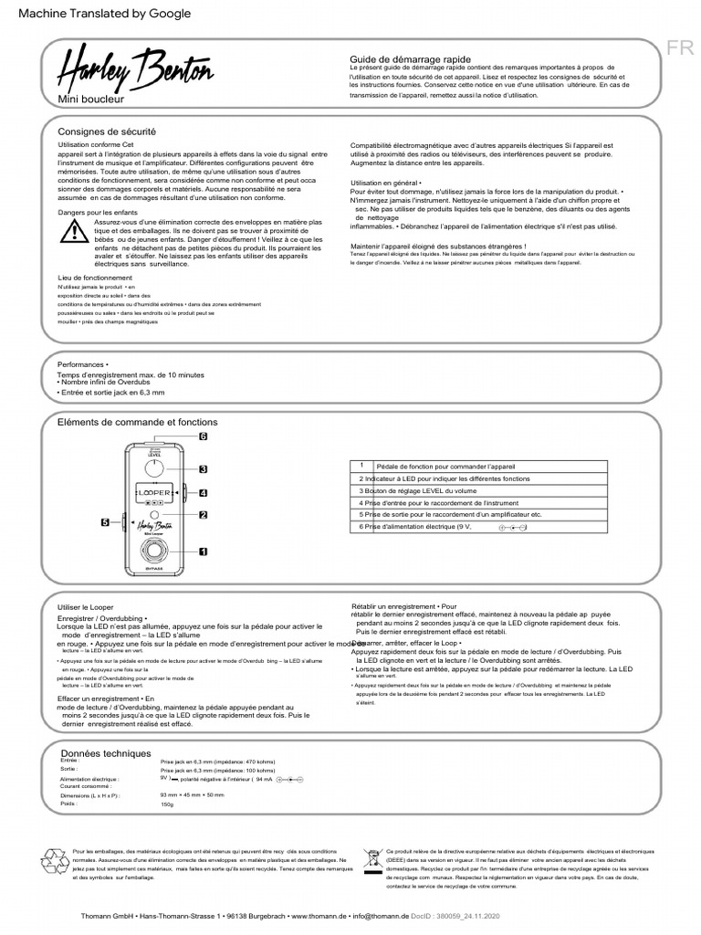 Looper Français PDF