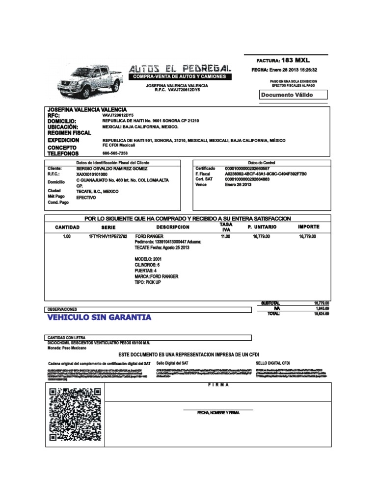 Autos El Pedregal | PDF