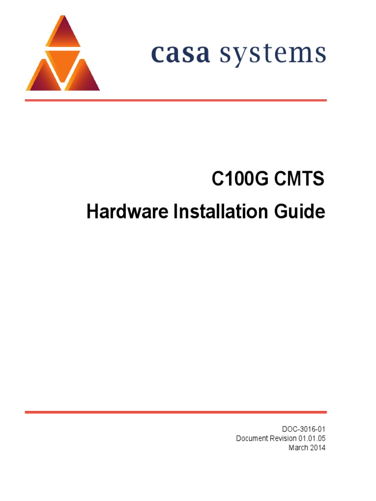 C100G - Hardware Installation GD - 3 - 12 - 2014 | PDF ...