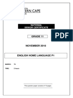 English HL P1 QP Gr11