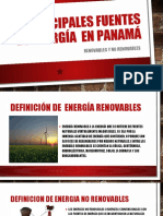 Principales Fuentes de Energía en Panamá