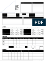 Convictor Drive Character Sheet