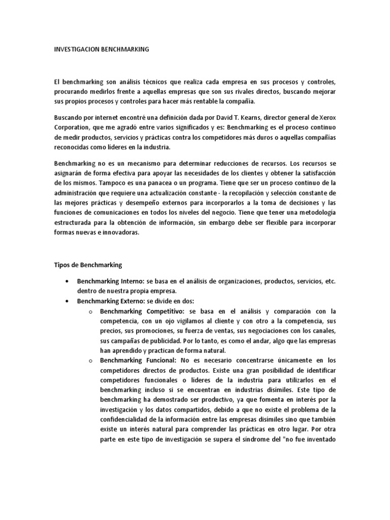 ENSAYO BENCHMARKING - copia