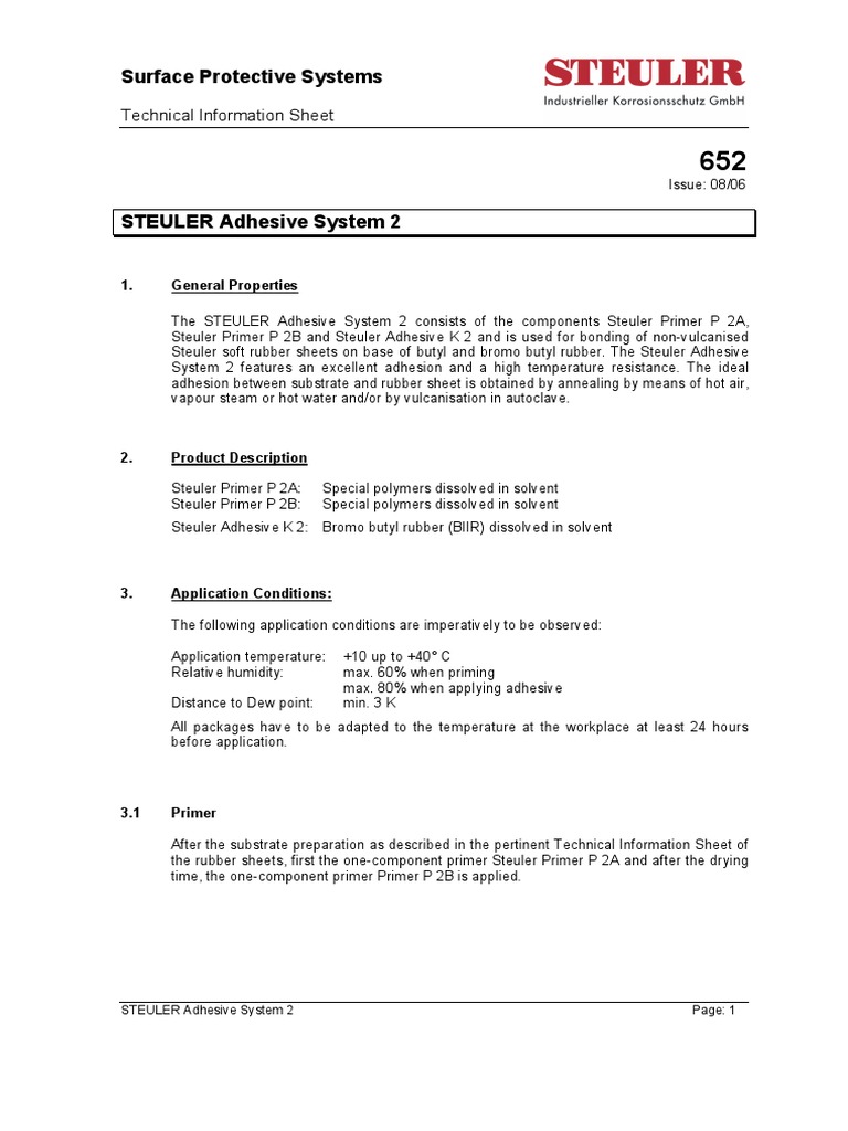 TI Steuler Klebstoffsystem 2 - en | PDF | Adhesive | Building Engineering