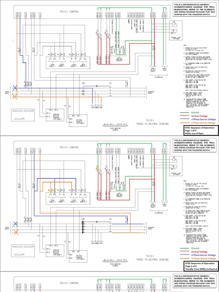 GTEC Sequence of Operation Drawings | PDF
