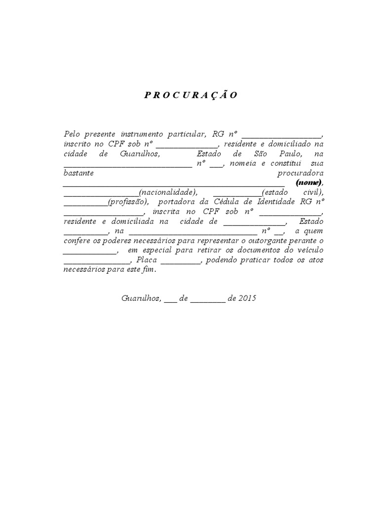 Modelo De Procuracao Para Condominio 35 Images Procura O Administra O ...