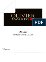 Olivier's Predictions