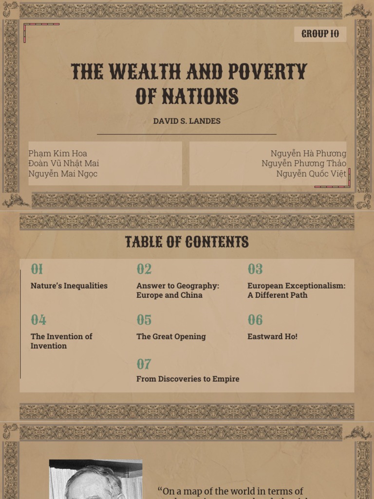The Wealth and Poverty of Nations | PDF