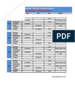 Triathlon Training Plan - Intermediate - Sprint Distance