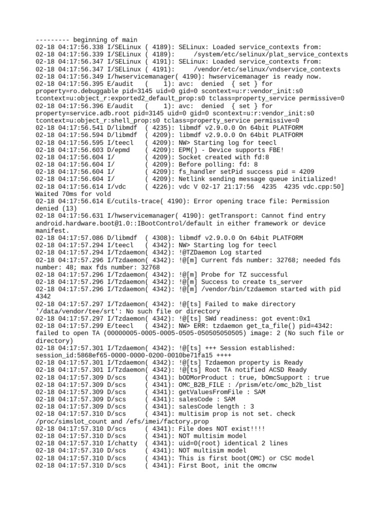 Logcat CSC Update Log | PDF | Operating System Technology | Computing