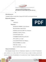 Informe Final de Intervencion Social Derecho Financiero