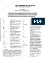 Estimation of Postlaunch Angular Motion For Kinetic Energy Projectiles