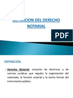 Defincion Del Derecho Notarial