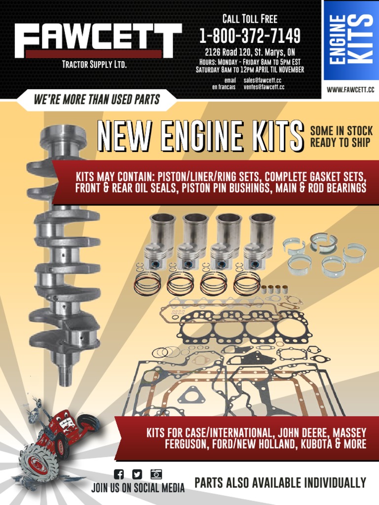 Fawcett Tractor Engine Catalog 2016 PDF