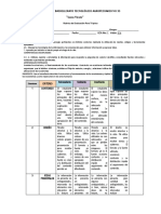 Rubrica de Evaluacion Triptico