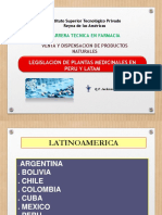 Legislacion de Plantas Medicinales en El Peru y Latinoamerica