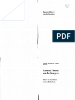 (Student Mathematical Library, Vol. 24 Student Mathematical Library, V. 24) Bruce M. Landman, Aaron Robertson - Ramsey Theory On The Integers (2004, American Mathematical Society) - Libgen - Li