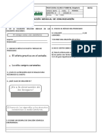 Examen Mensual de Comunicación - Sexto Grado