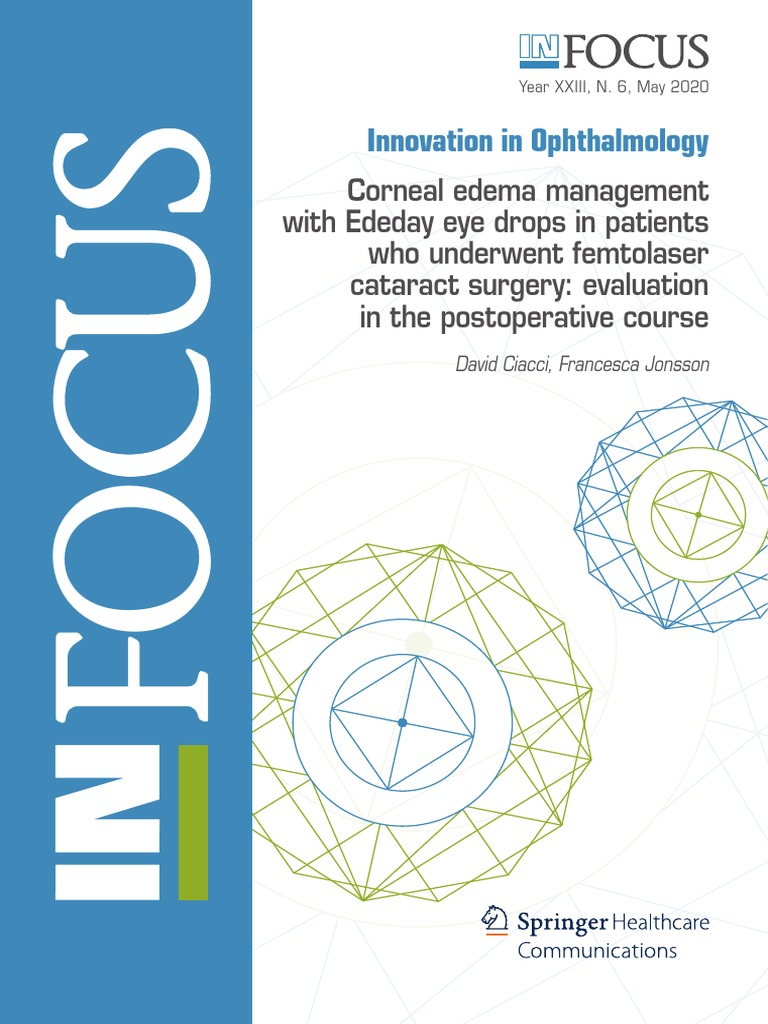 Corneal Edema Management With Ededay in Post Cataract | PDF | Cornea ...