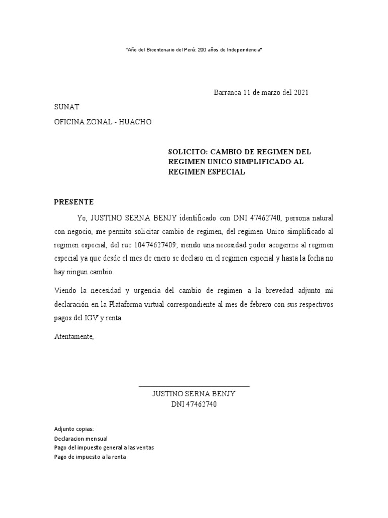 SOLICITUD CAMBIO REGIMEN PDF