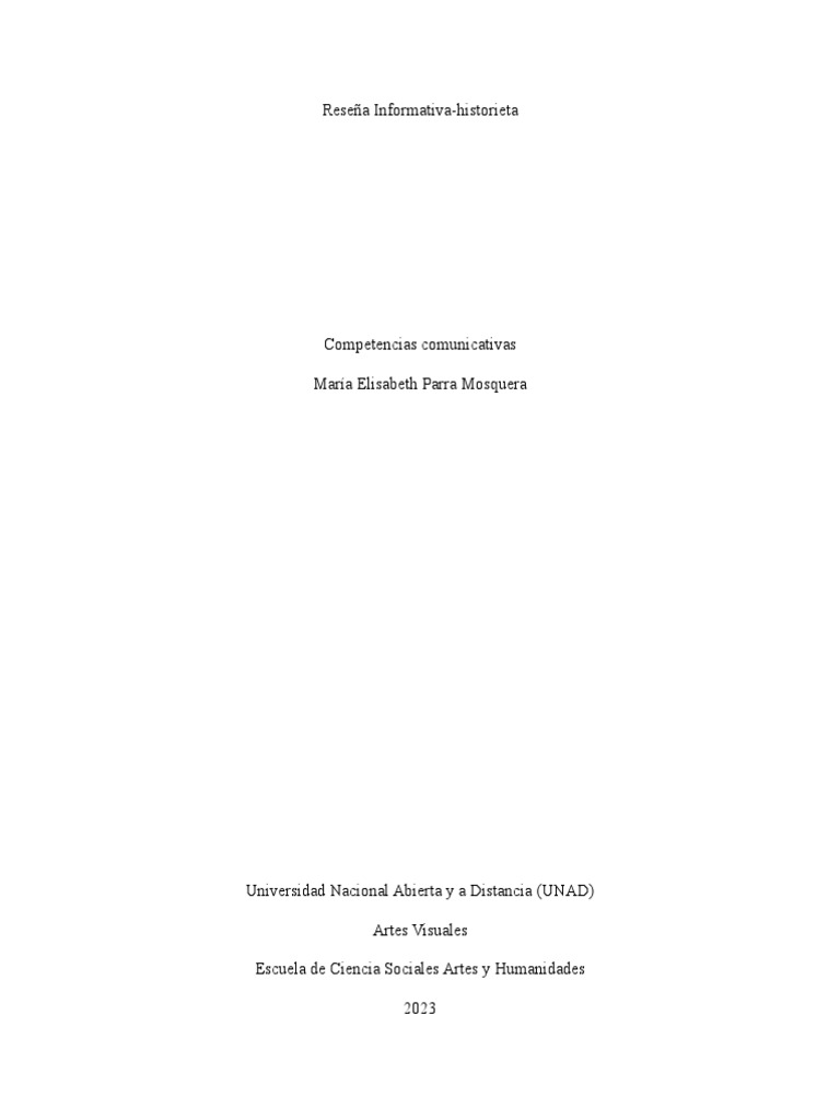 Reseña Informativa | PDF | Comunicación no verbal | Comunicación