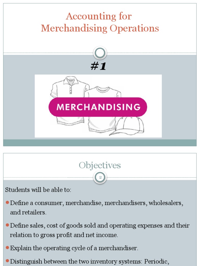 Lesson 01C Merchandising 1 2023 PDF Revenue Net