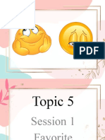 Topic 5 Session 1