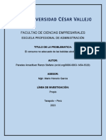 Mi Informe Sobre Mi Problematica de TUTORIA III