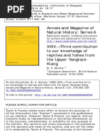 Annals and Magazine of Natural History: Series 6: To Cite This Article: Dr. A. Günther (1889) XXIV.-Third Contribution To