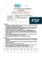 DE5302 Strength of Materials 1 S2 2019 - Exam - FINAL