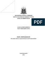 Perfil Empreendedor Um Estudo Sobre As Características Do Perfil Empreendedor Autor Lucas Oliveira Barbosa e Túlio Vieira Bassi Costa