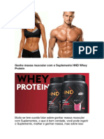 Ganhe Massa Muscular Com o Suplemento HND Whey Protein