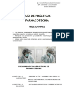 GUÍA DE PRÁCTICAS - 1 y 2 - Farmacotecnia I LUNES