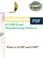 CGMP (Current Good Manufacturing Practices)