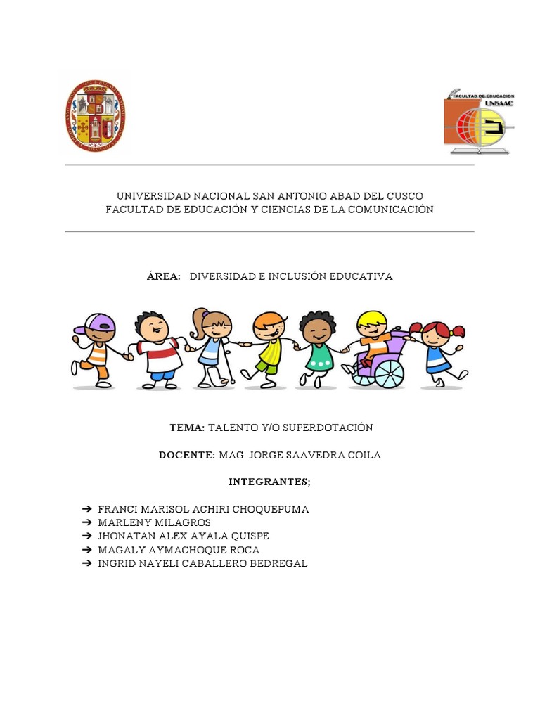 Talento y Superdotación en Educación | PDF | Dotamiento intelectual ...